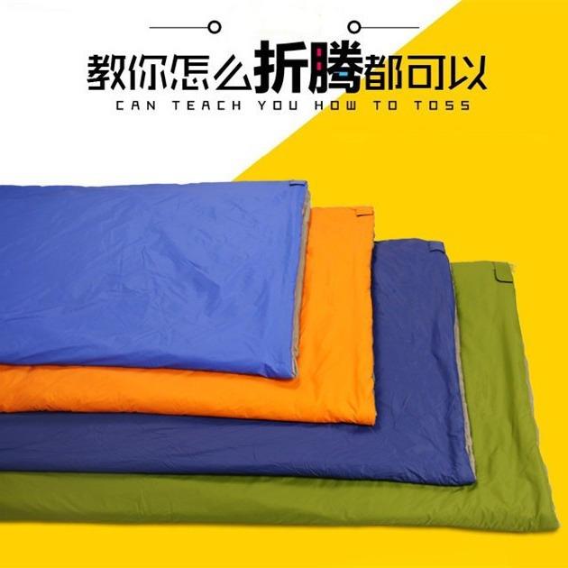 户外用品旅游野营尼龙仿丝绵睡袋 办公午休睡袋成人信封迷你睡袋