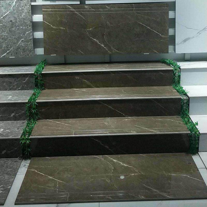 1200MM索菲特金通体大理石梯级砖 爵士白自建房全瓷楼梯砖