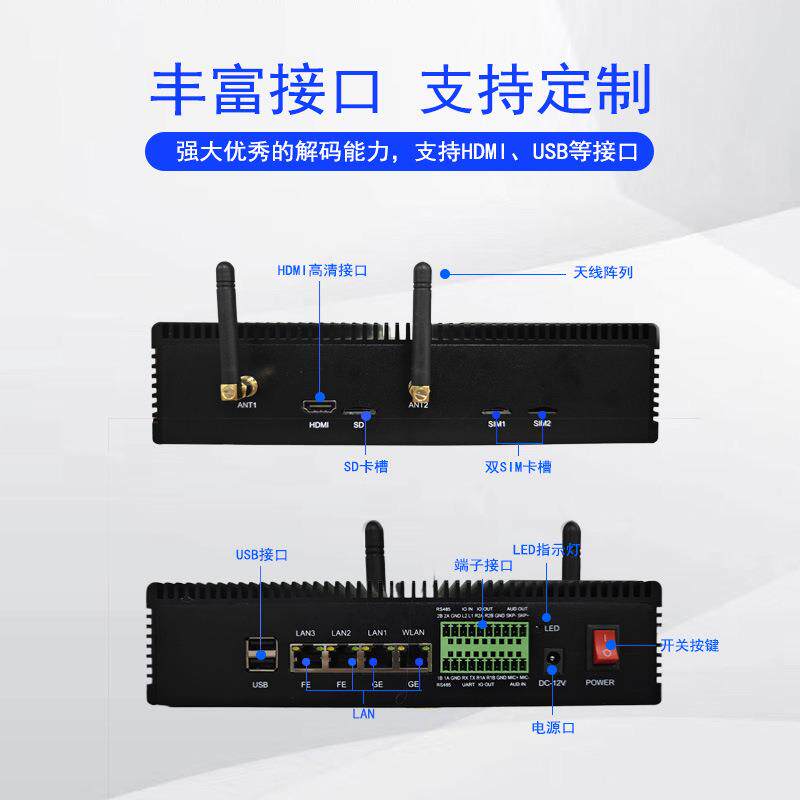 AI边缘计算服务器盒子AI行为分析人工智能管理人脸识别智慧校园智