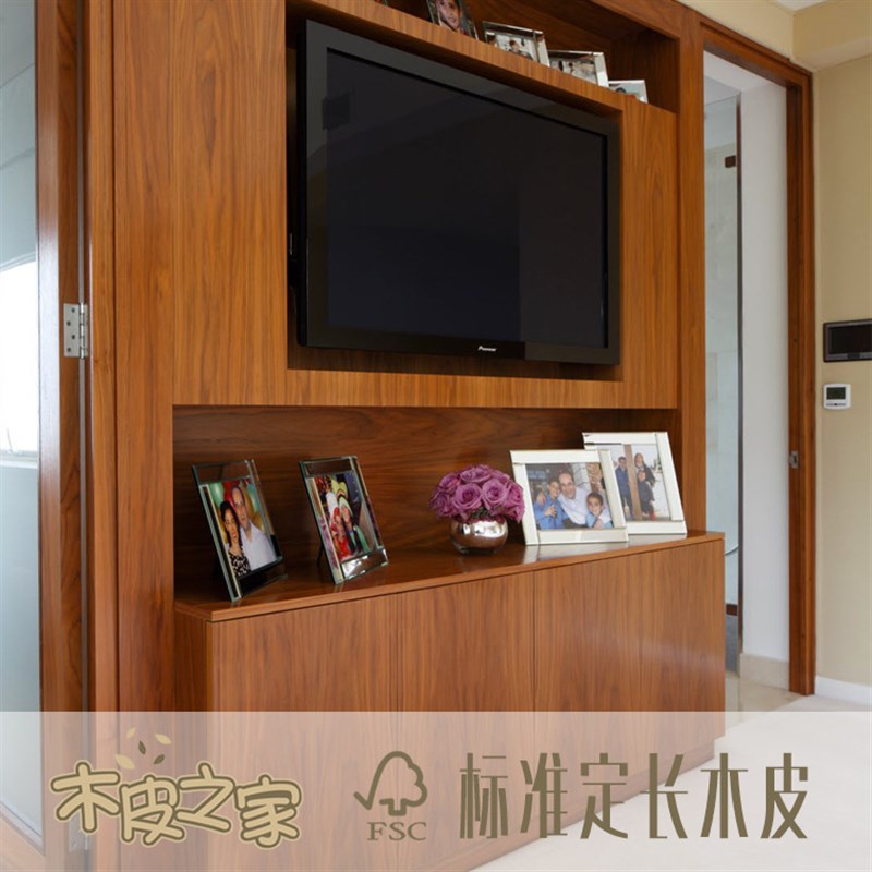 现货直供天然黑胡桃山直纹实木木皮家居板门板地板装饰面板贴皮