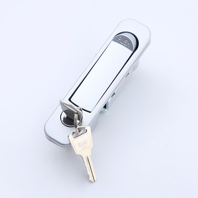 MS737锌合金弹跳式手把锁配电箱机柜锁 工业电表柜锁网络机柜门锁