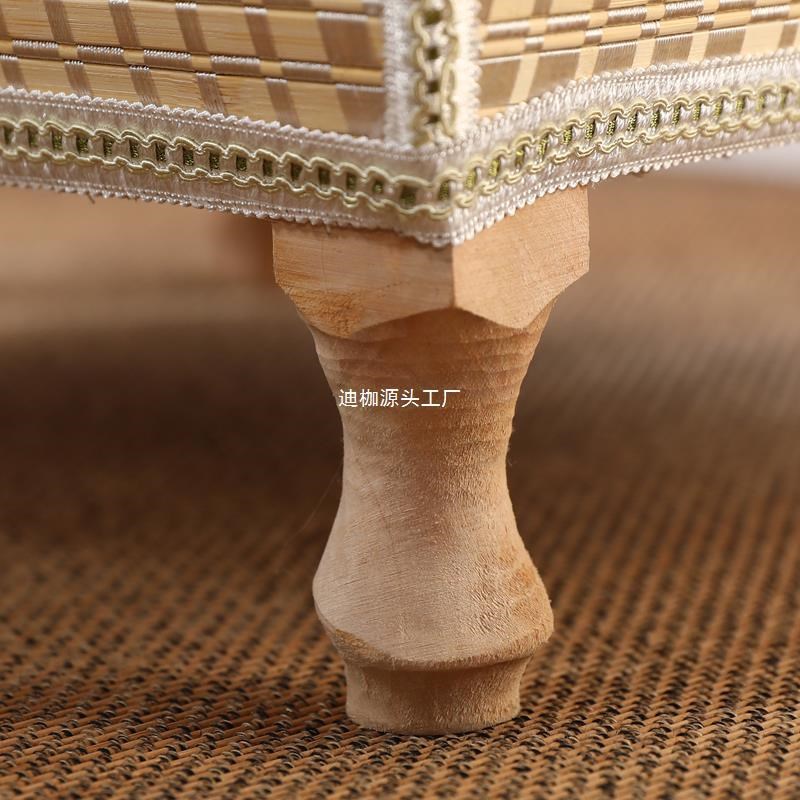 飘窗小桌子竹编炕桌小茶几卧室坐地矮桌实木窗台桌日式榻榻米茶桌