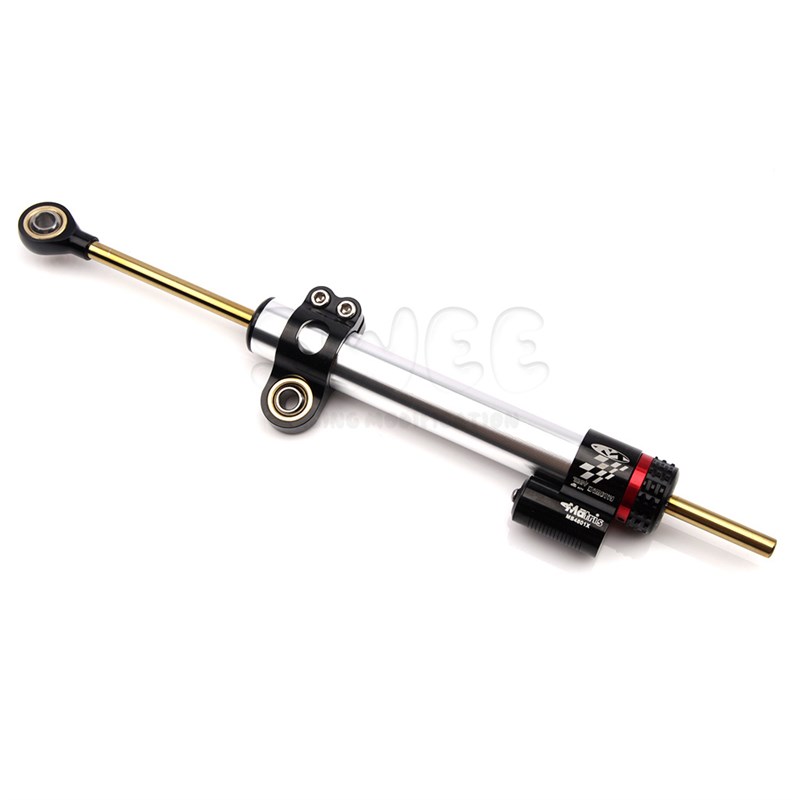 新摩托车通用加长改装钛尺方向阻尼器平衡杆减震转向阻尼器可调节