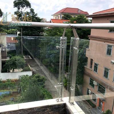 304 不锈钢家装用别墅室外楼梯扶手玻璃围护栏杆阳台工程立柱