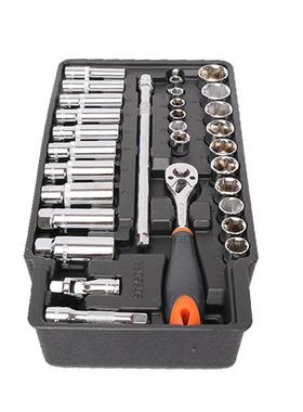 盾S02TKO502231件10套m系列套筒扳手套装棘轮扳手组套m机修汽钢修