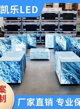 .户外五面led魔L方屏NJZ门头招牌魔方Eled全彩屏P391D显示屏魔方