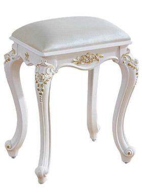 梳妆欧美式美式妆梳妆台凳子化凳软包小方椅公主卧80840室古筝凳