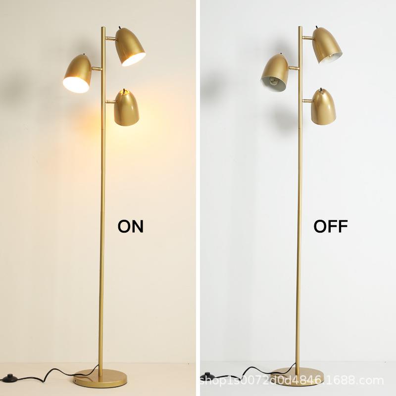 亚逊跨境式简约客落地灯书房卧室复古铁艺墙角686马灯落地厅美灯