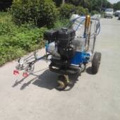 柱塞泵式 路面冷喷线划线机公路标线喷涂汽油充电式 小区物业停车场