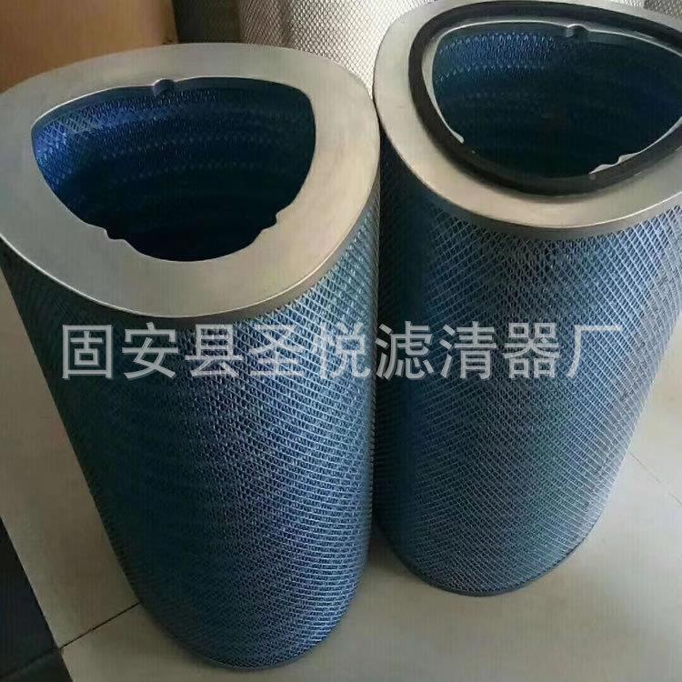 034301-1P6-1P034301-420米覆膜纳三角空气滤筒阻燃滤芯异形除尘