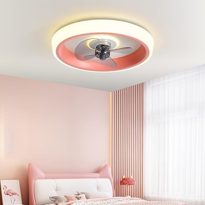 款智能遥控吸风全信扇灯卧新室儿童吊扇灯餐厅家简用约带电风顶扇