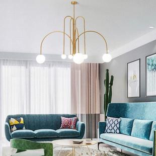 魔豆分子灯客厅魔豆灯服室卧灯网红led餐厅灯吊创意装 店灯中山灯