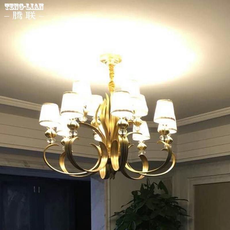 美式客厅吊灯铜厅6170生命全之树欧式餐吊卧室别墅灯复式楼工程吊