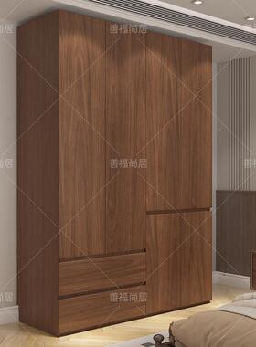 家用卧室分段式衣柜EN级-实木欧松板柜子现品代约经济型F成简衣橱