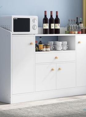 餐边柜微酒柜碗柜代简约家用厨房灶台茶水柜客厅靠现墙物波炉OBR