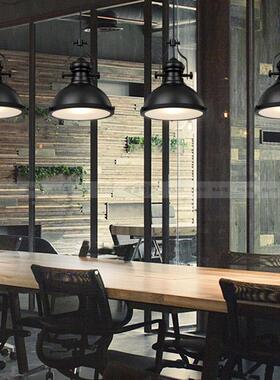 lo复ft创意美式古业风乡村灯具酒吧餐厅AS508单工工矿灯黑色铁头