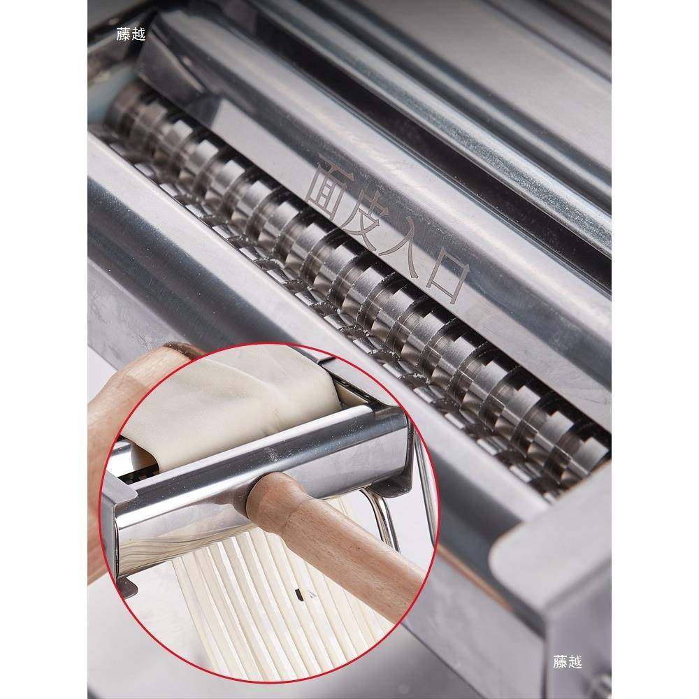 不锈钢面条机家用手摇式压面机可卸拆KLF洗双老重清固定厨房切面