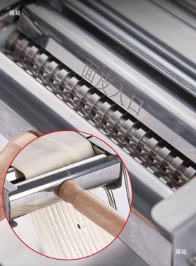 不锈钢面条机家用手摇式压面机可卸拆KLF洗双老重清固定厨房切面