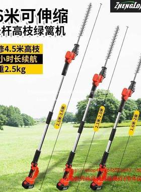 电动加长伸缩高枝绿杆CIZ枝篱修剪机园林绿化苗木花树修桂剪机绿