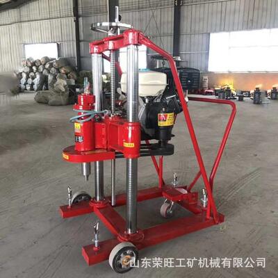 公0路护打栏桩钻孔机HZ2混凝土路面取芯-钻机汽油道路钻92084孔取