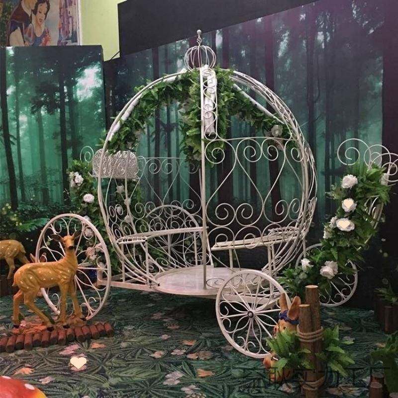 款婚摆南瓜车大型新道具件户外公主车马车装饰婚礼PnM5saeM庆道具