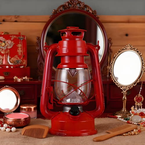 结婚仪式乔迁搬家船灯led防风无烟电子蜡烛仿真火焰煤油子孙马灯