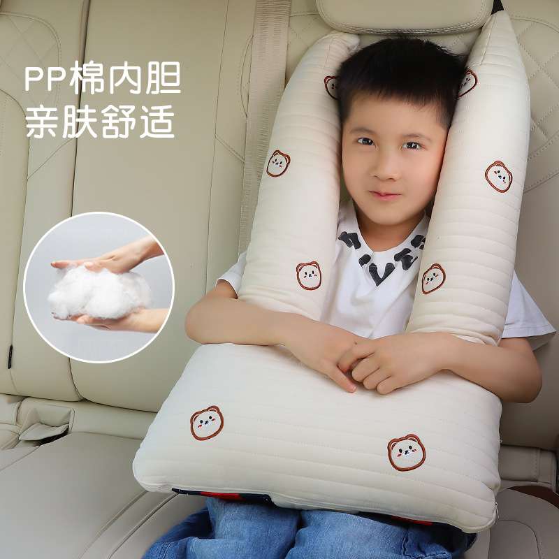 儿童汽车睡觉抱枕U型枕车载后排女生成人睡觉安全带大靠枕护颈枕
