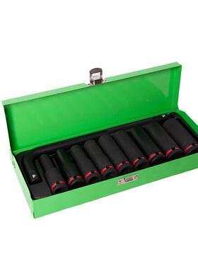 102件黑1/套气动加长L杆电动扳手套筒套装OJB色加长六角套筒