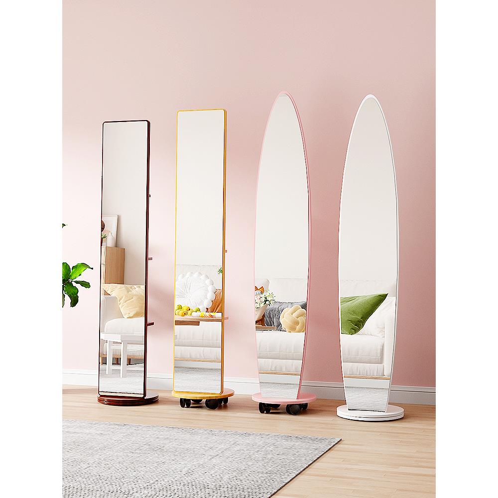 cs旋转移镜子动落可地镜客厅入户XMB女一生卧室挂衣架体全身穿衣