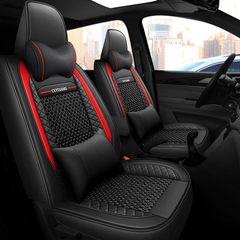 五征汽程VTR荣菱光包V宏光S3S1宝骏730七座专用车座套皮冰丝全四