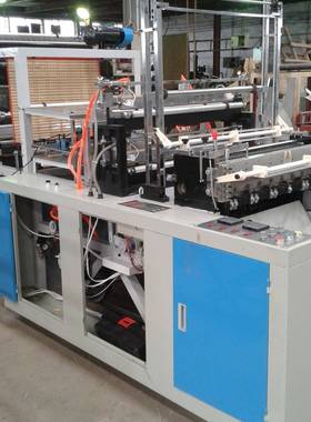 专业制造可双层平口800型袋包装冷切制袋机降解料背塑心制DCY袋机