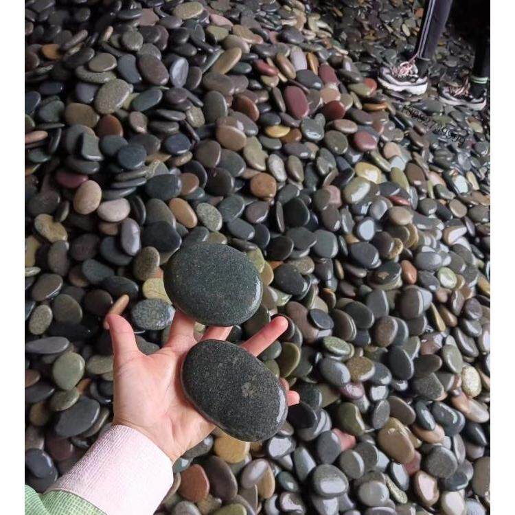 云昭通黄HTO色雨花石黔南布依南族西苗族自州治扁平五彩鹅卵石