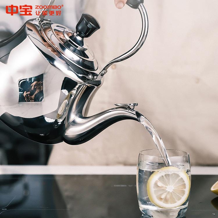 中饭宝古典家用大煮水鸣音壶厨房不SWA锈钢烧水壶壶容量餐厅店加