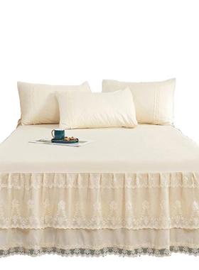 公主床罩床裙单件蕾x丝花边欧式1.51式.82.0米2m.SLL2床套防滑保