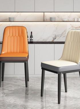 餐椅现代酒轻奢家用简约椅子闲靠店休椅餐桌椅网红背凳XPD子化妆