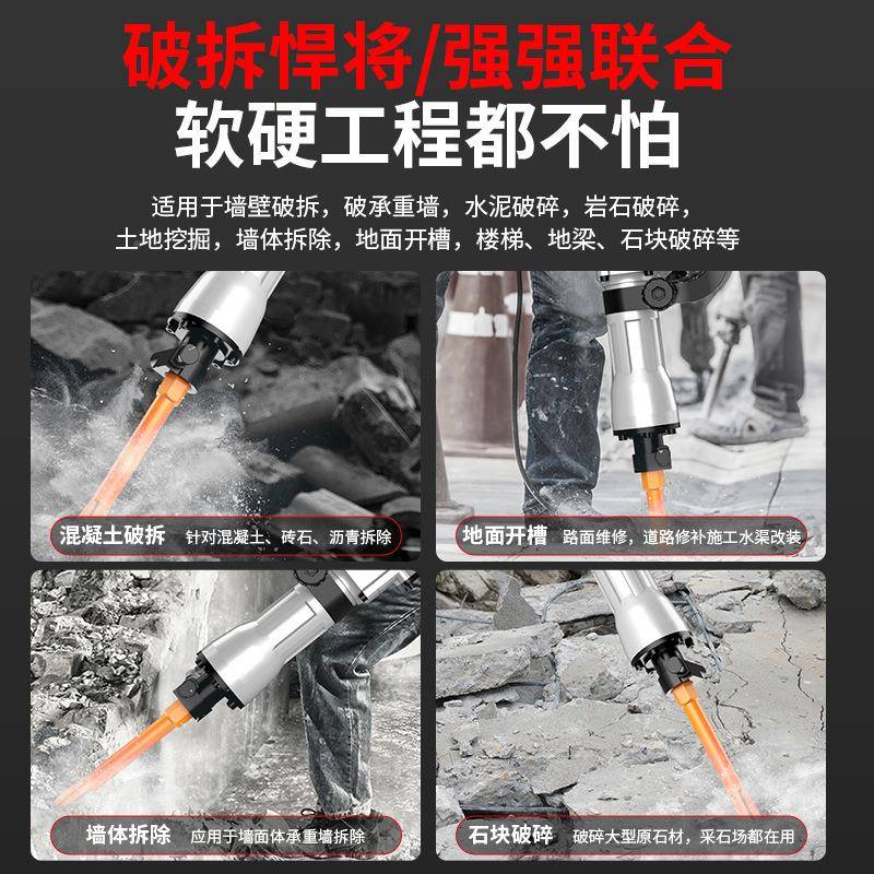 雷亚电镐级大功率6业5工单用CGN电镐混凝土工程级轻型锤稿重打载