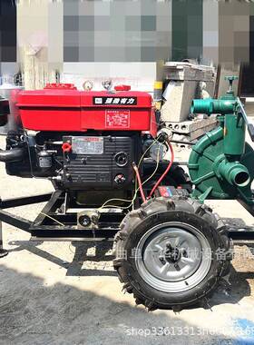 拖蜗壳式防汛抽水泵机后输拉喷出离心PZL泵柴油灌泵