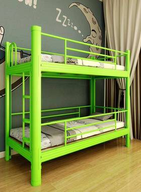 学生午托床三层铺床双层床SJP架铁小餐桌辅导托管小班午睡上下儿