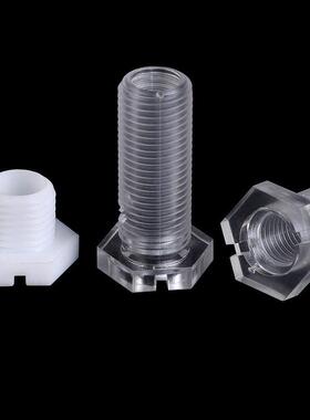 包邮亚克力PC透明六角空36504心螺丝六透PC明空型心M10外角T中空