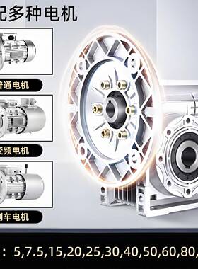 NVTMS5轴输入减速机NMRVR40506兰37法蜗轮蜗杆重工业厂家减速器