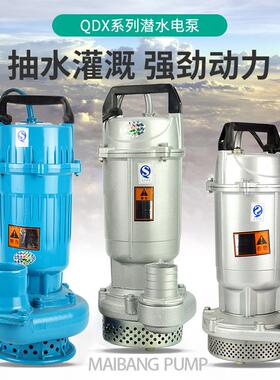 人民30W小型家用抽清Q水泵DX井用农用7灌溉抽水机浇花潜水0泵2XVZ