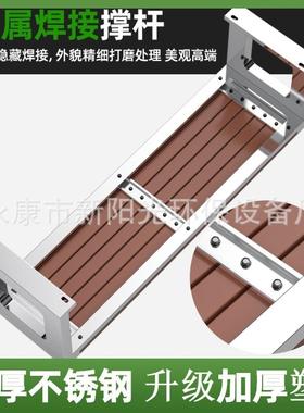 厂不锈家钢户休外公园椅广场长椅加厚长凳等候RSX户外排椅坐闲凳