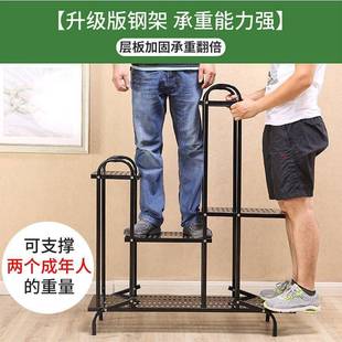 简K现代铁艺UQS花架子室内绿萝多肉 地花约架置物架阳台客厅落式