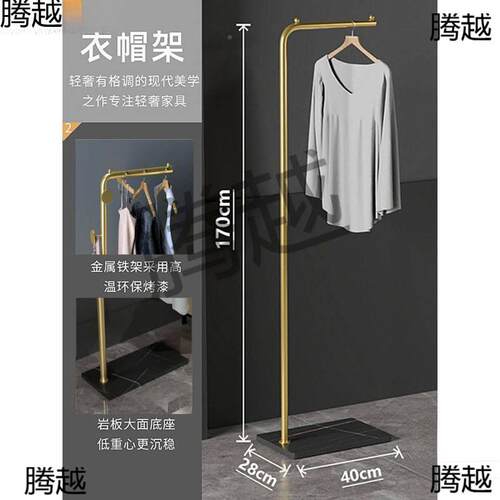 衣轻奢落地衣帽架简窄创意立服架进IME门衣架子玄关小家用式挂衣架