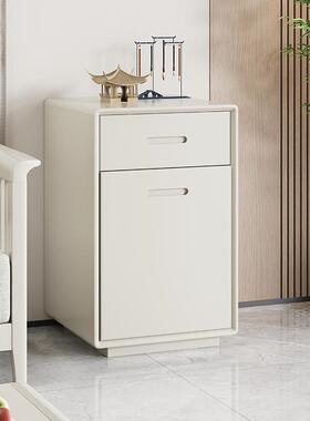 实木床头柜箱一保家用小型简约保险险柜体卧HIX室隐形智能床边储