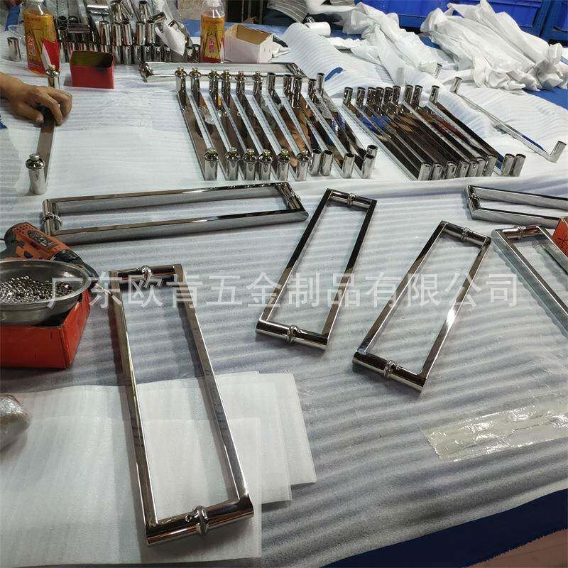 广圆东欧肯档五金高不锈把钢头固定脚弧形防撞淋浴房玻璃门无品牌