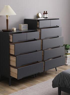 实五斗简约现木室代卧柜抽屉柜客RVA厅储物柜斗橱原木收纳