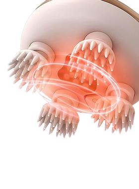 热手销头部按摩器解压水穴位电动经络刷防揉LDV捏持按式头皮摩仪