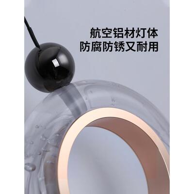 床头吊轻奢浪漫温馨卧ODC室小吊灯款灯设计师现代简约间升降长线