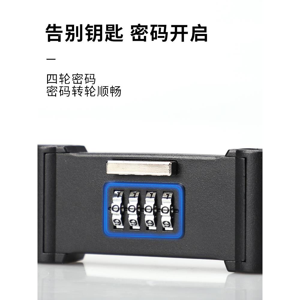 密码型u形玻璃锁双门u插锁商铺锁锁门具套锁店铺长锁防盗HDO室外